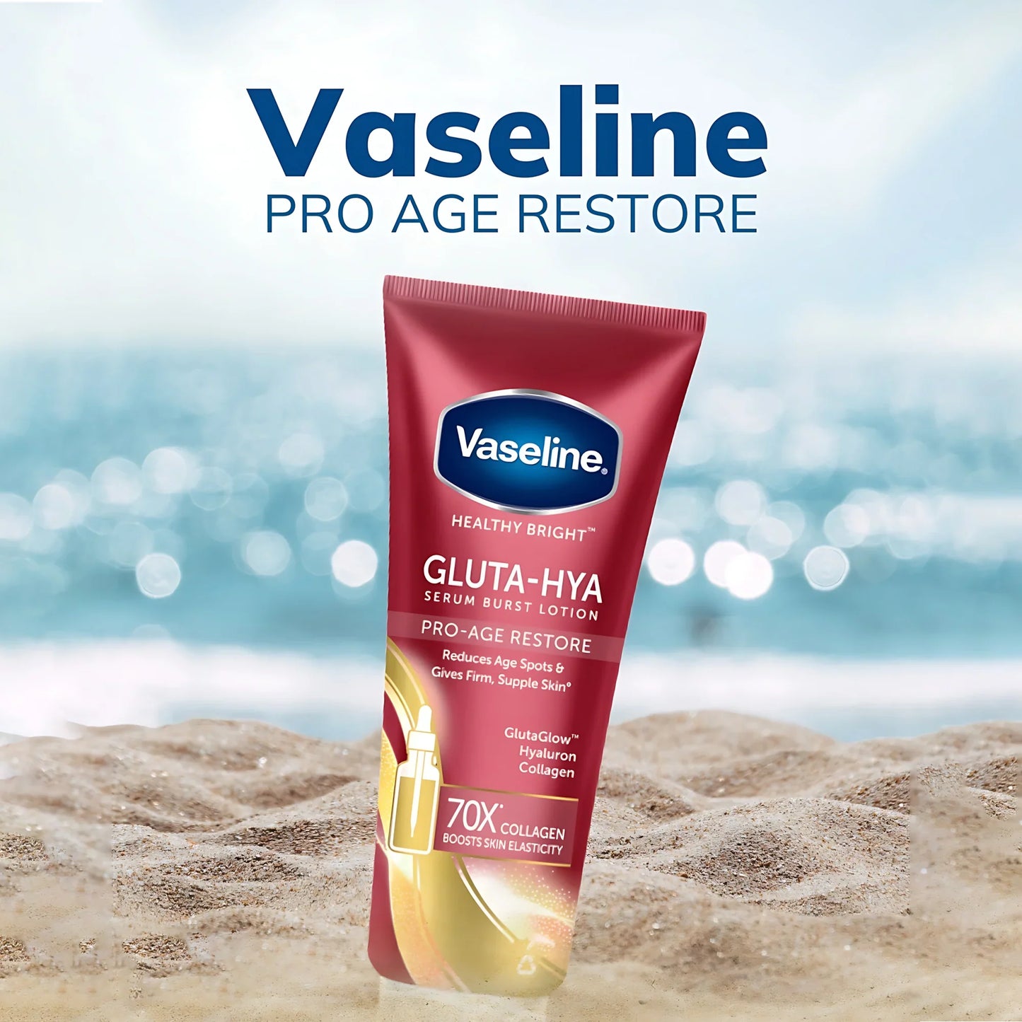 Vaseline Healthy Bright Gluta-Hya Pro-Age Restore Serum Burst Lotion