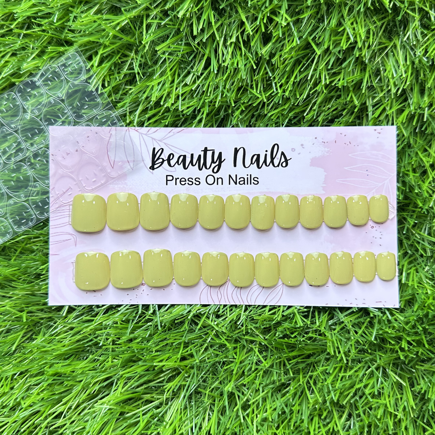 Beauty Nails Square Press On-Nails 24 Pieces