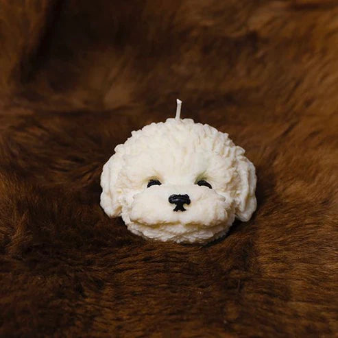 Candle Wick Store Puppy Face Candle
