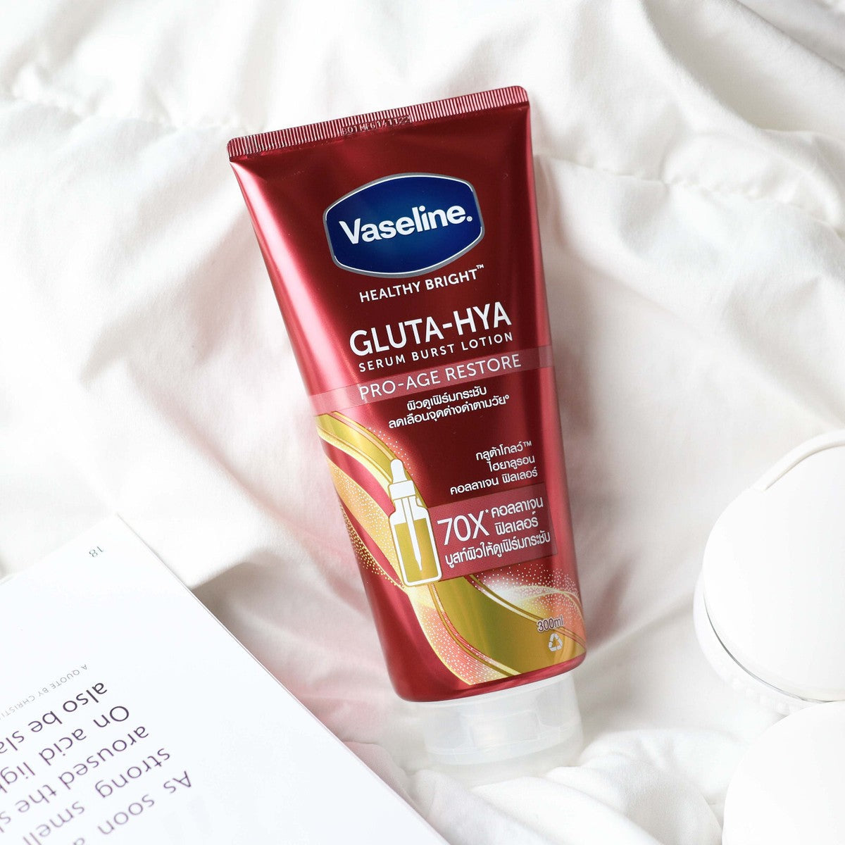 Vaseline Healthy Bright Gluta-Hya Pro-Age Restore Serum Burst Lotion