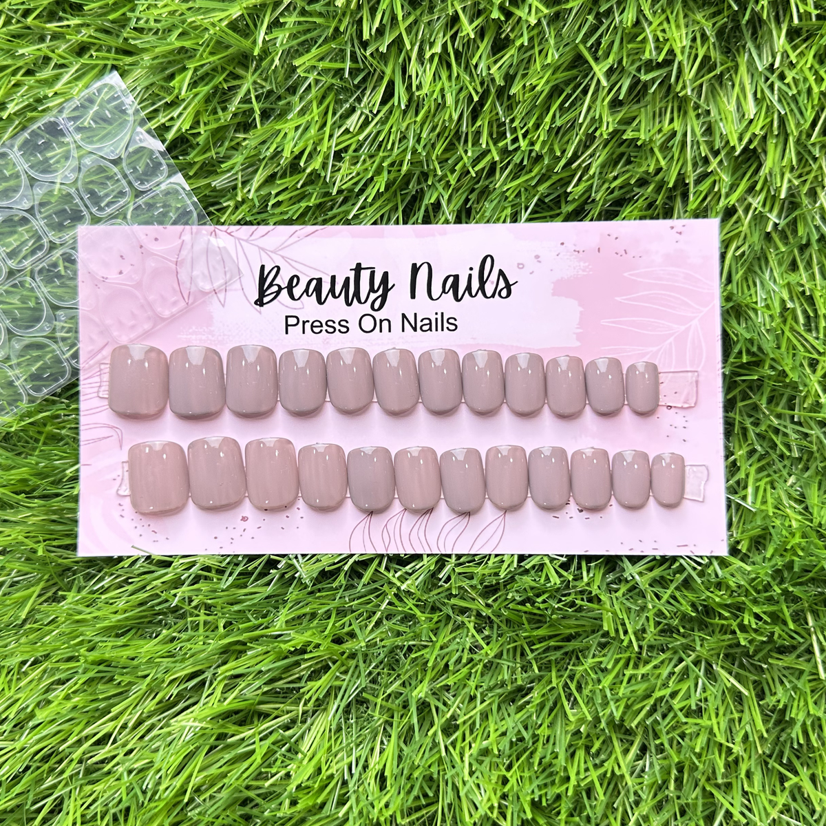 Beauty Nails Square Press On-Nails 24 Pieces