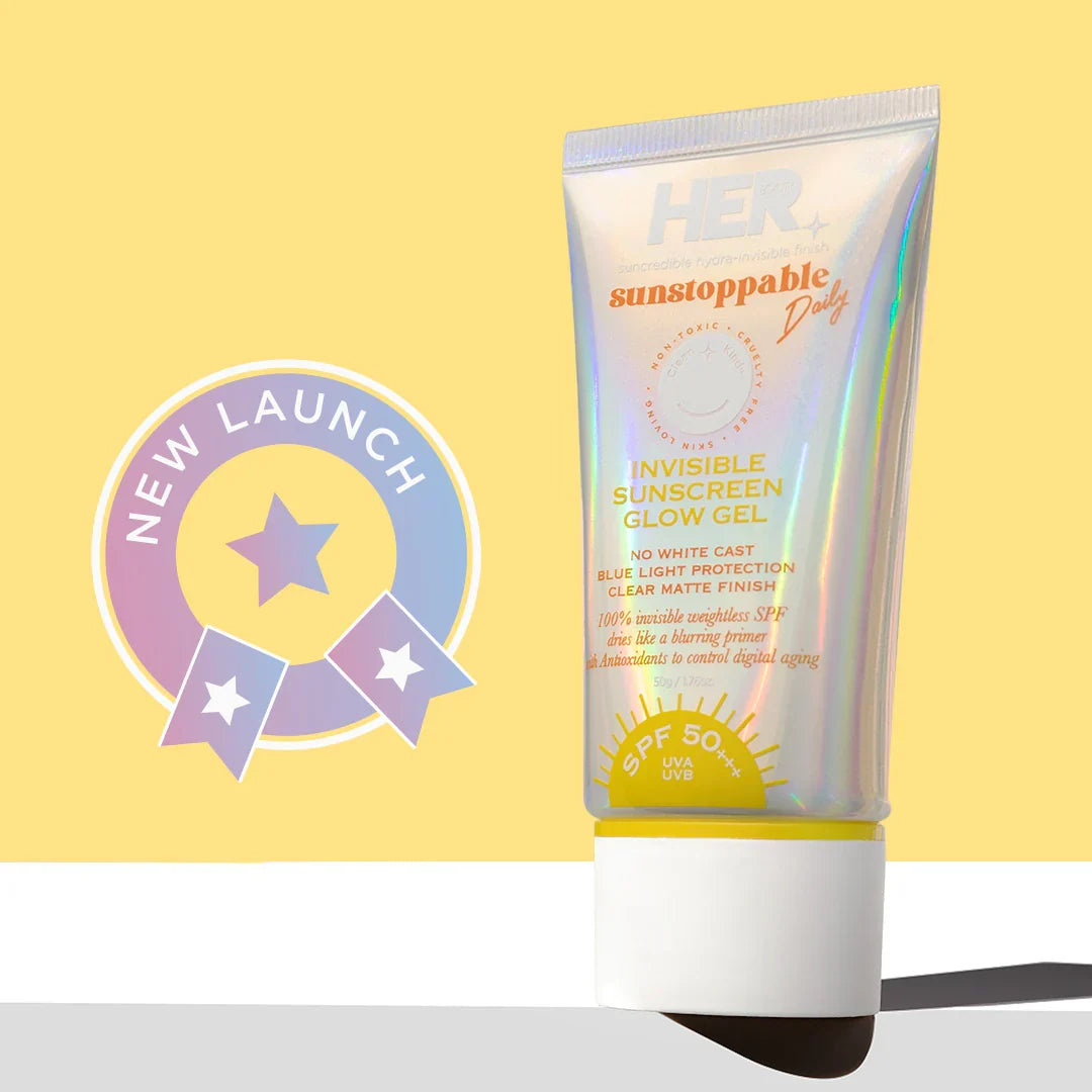 Her Beauty Sunstoppable Invisible Sunscreen Glow Gel SPF50+++ 50gm