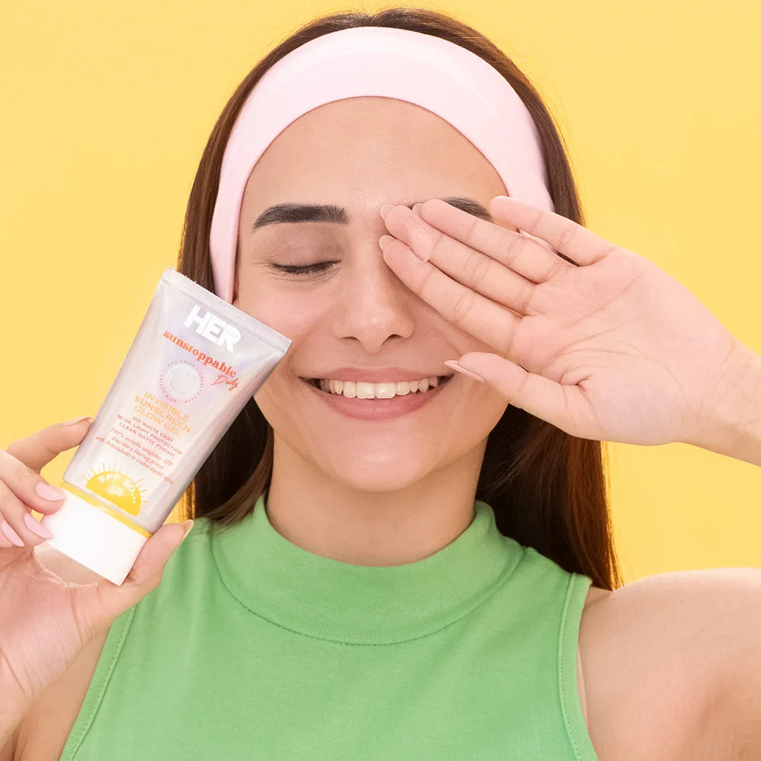 Her Beauty Sunstoppable Invisible Sunscreen Glow Gel SPF50+++ 50gm